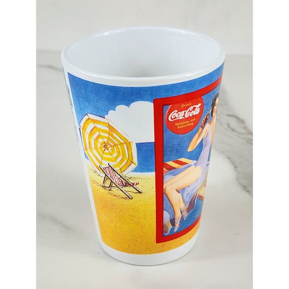 Coca Cola Coke Cup Tumbler 8oz Summer Through The Years 1991 4 1/4" Korea - Picture 5 of 14